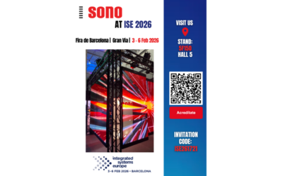 SONO serà present a ISE 2026, la major edició de l’esdeveniment audiovisual